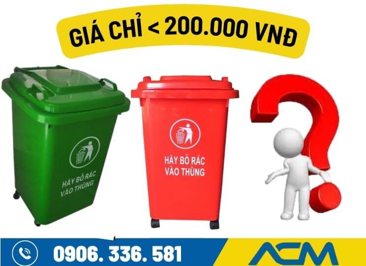 Giá thùng rác nhựa 60l